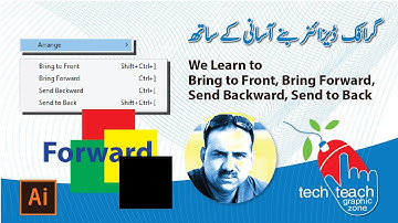 ADOBE ILLUSTRATOR: We Learn to Bring to Front, Bring Forward, Send Backward, Send to Back