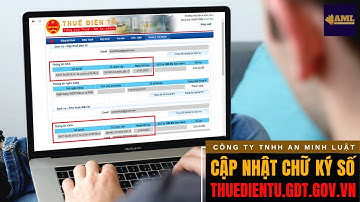 Thay đổi, Cập nhật Chữ Ký Số trên trang Thuế (Thuedientu.gdt.gov.vn)