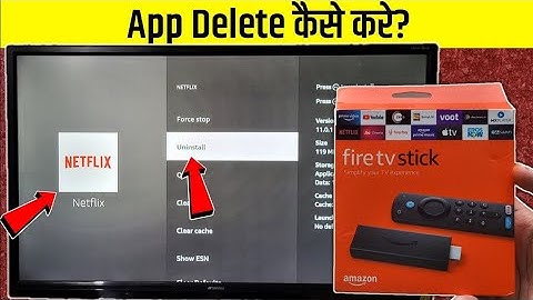 Amazon Fire Tv Stick Me App Kaise Delete Kare | How To Delete Apps On Fire TV Stick | uninstall app