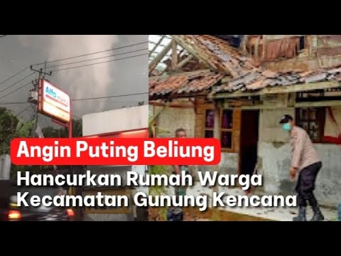 Mengerikan! Angin Puting Beliung Hancurkan Belasan Rumah Warga