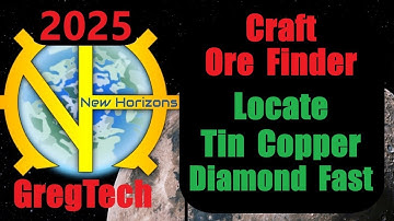 Craft Ore Finder - Find Tin Copper Diamond -Step by Step-GregTech New Horizon 2.7.2 - Minecraft 2025