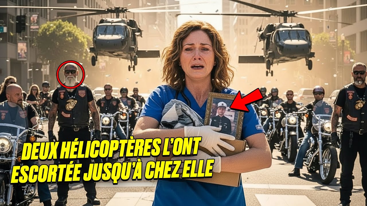 Infirmière licenciée pour avoir sauvé un Marine — 25 bikers et deux hélicos l’escortent