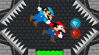 Mario Hot & Mario Ice Challenge In Watergirl And Fireboy Part 41