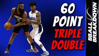 James Harden: The ONLY 60 POINT Triple Double EVER
