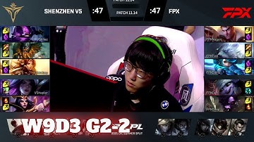 V5 vs FPX - Game 2 | Week 9 Day 3 LPL Summer 2021 | Victory Five vs FunPlus Phoenix G2