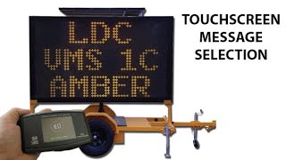 Touchscreen Message Selection - Global Traffic Equipment