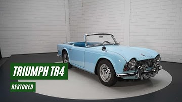 Triumph TR4 | Restored | Overdrive | 23 years 1 owner | 1963-VIDEO- www.ERclassics.com