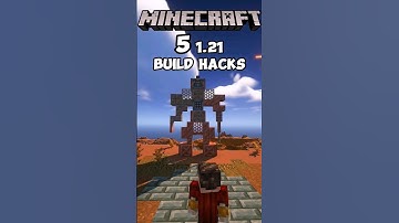 5 Minecraft 1.21 Build Hacks #shorts