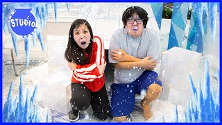 Crazy Adventure Stories with Ryan's Mommy! FROZEN PRANKS and WOULD YOU RATHER!?
