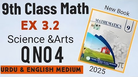 Class 9 Ex 3.2 q 4|| Class 9 Ex 3.2 ||  9th class ex 3.2 q 4 | class 9 new book math ex 3.2