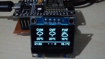 ESP8266 ve OLED ile Weather Station