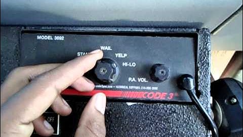 Code 3 V-Con Siren Demo