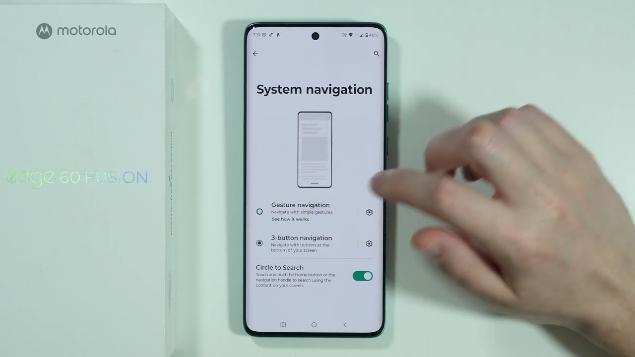 Motorola Edge 60 Fusion: How to Change System Navigation