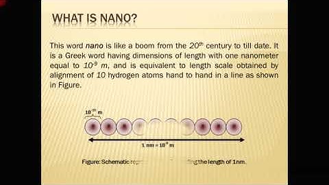 Introduction to nano science Lecture 1