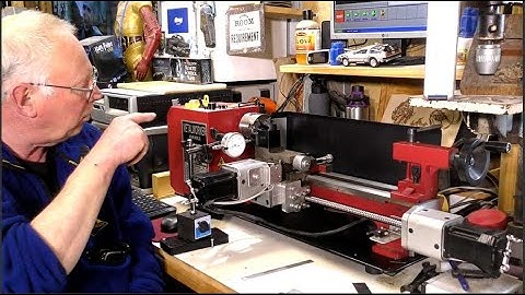 A CNC mini-lathe conversion Harbor freight/grizzly 7 x 14-inch new Mach3 BOB setup