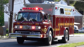 Ridley Park Fire Department Rescue 7 Responding 5/4/23