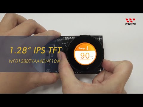 1.28 inch 240x240 IPS Circular TFT Display with Projected Capacitive Touch Panel - WF0128BTYAA4DNF10