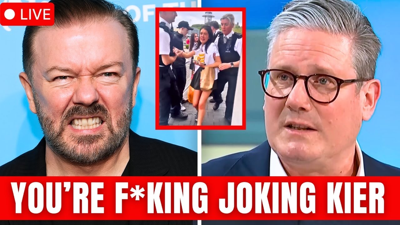 Ricky Gervais ERUPTS in Rage on Starmer Over Schoolgirl Arrest for Buying Mac After 5pm