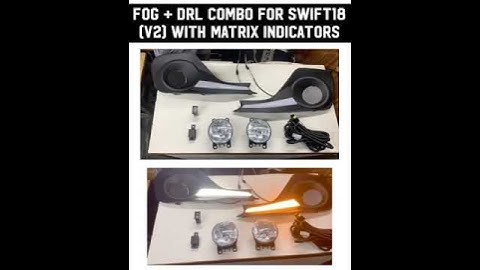 Maruti Suzuki Swift 2018+ fog lamp with LED DRL | Swift Accessories | New Swift accessories