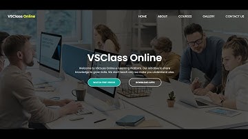 Website Header Design Tutorial   VSClass Online | HTML CSS Tutorial in Hindi #CreateForIndia