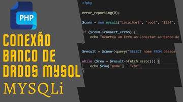 PHP - CONEXÃO COM BANCO DE DADOS MYSQL UTILIZANDO MYSQLi