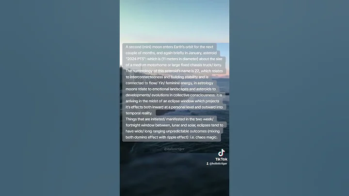 2024 PT5 | Second Moon | Mini Moon | Astrology | Astronomy | Numerology | 22 | Twenty-Two
