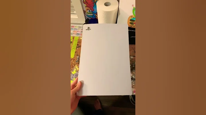 spray painted PS5 plate