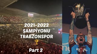 Trabzonspor Şampiyonluk kutlamaları #şampiyontrabzonspor