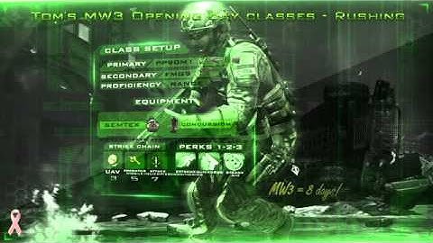 BEST MW3 CLASSES: Rushing Class [1/5]