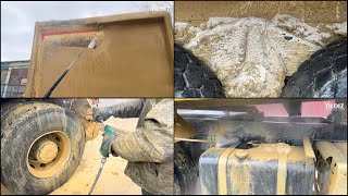 It Took 3 Hours! Cut the FROZEN MUD with high pressure washing! Power of #deep #clean #asmr