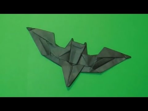 Бэтмен из бумаги оригами