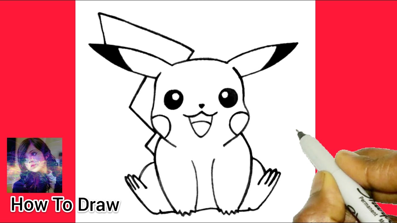 HOW TO DRAW PIKACHU - YouTube