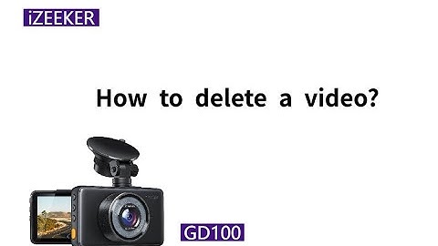 How to delete a video