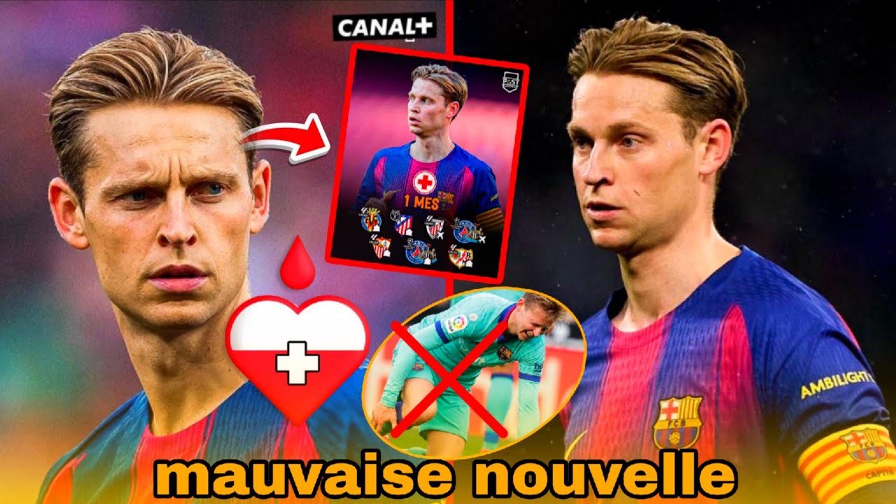🚨Frenkie De jong blessé plusieurs semaines..,guediawaye nouveau entraîneur.