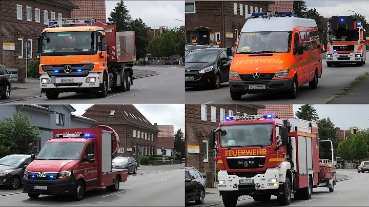 [Yacht und Werfthalle in Vollbrand!] Einsatzfahrten zum Großbrand in Lürssen Werft bei Rendsburg