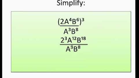 How to simplify exponential expressions