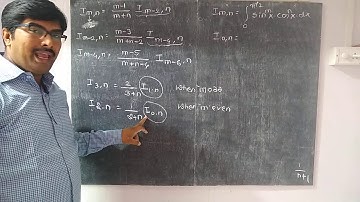 Reduction formulae for integration of sin ^ m x . cos ^ n x dx  from 0 to π/2