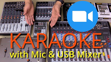 How to Karaoke on Zoom with Mic and USB Mixer