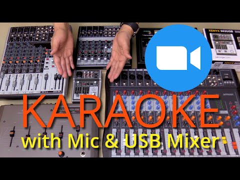 How to Karaoke on Zoom with Mic and USB Mixer