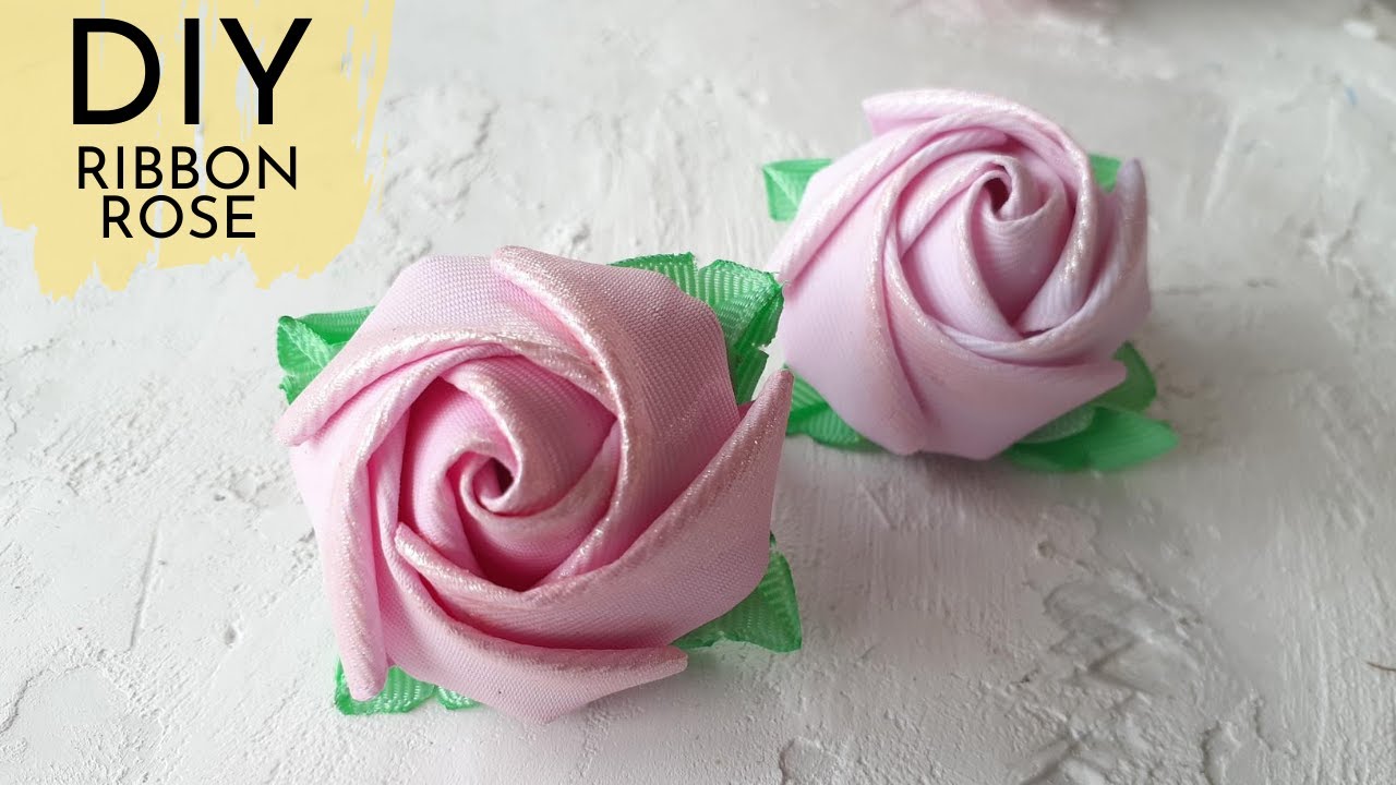 Amazing Grosgrain Ribbon Rose DIY Kanzashi Craft Tutorial Paano