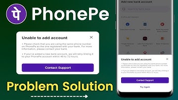 Unable to Add Bank Account in PhonePe? | PhonePe Account Link Problem Fix