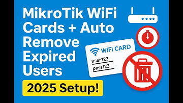 MikroTik WiFi Cards + Auto Remove Expired Users (2025 Setup!)