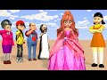 Scary Teacher 3D vs Squid Game Choose Princess Dress Squid Game Doll Nice or Error 5 Times Challenge