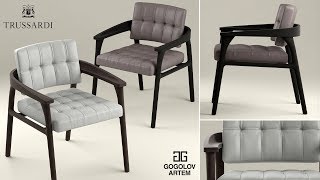 №32. Моделирование стульев "Trussardi Casa Casilia Lounge Armchair" в 3d max №32. Моделирование стульев "Trussardi Casa Casilia Lounge Armchair" в 3d max