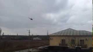 Военные вертолёты в Крыму (с. Песчаное)