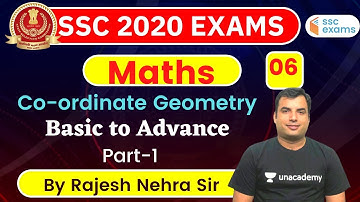 8:00 PM - SSC 2020 Exam | Maths by Rajesh Nehra | Co-ordinate Geometry (Basic to Advance)