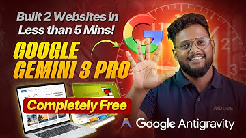 5 Mins-la 2 Website-ah? 😱 Google Antigravity Magic! GEMINI 3 PRO Update