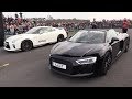 Audi R8 V10 Spyder vs Nissan GTR R35 vs Mercedes-AMG GT S