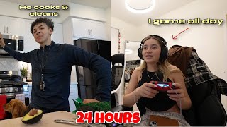 SWITCHING ROLES FOR 24 HOURS | Couples Edition*