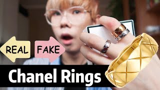 Fake VS Real - Chanel Coco Crush Ring  Review / Aliexpress Replica VS Original Jewelry Haul Unboxing
